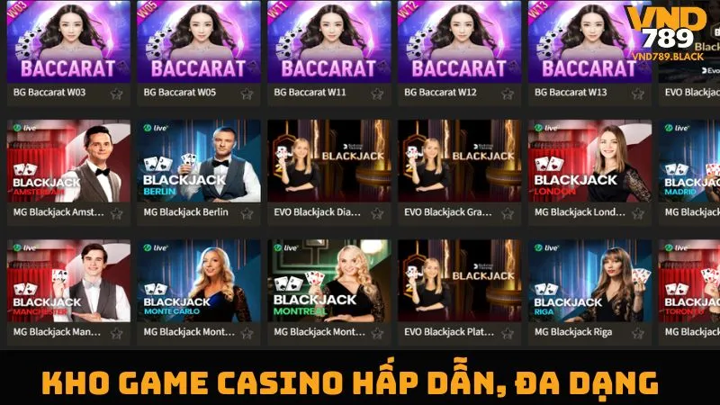 Trải nghiệm chơi game độc đáo cùng sexy casino 