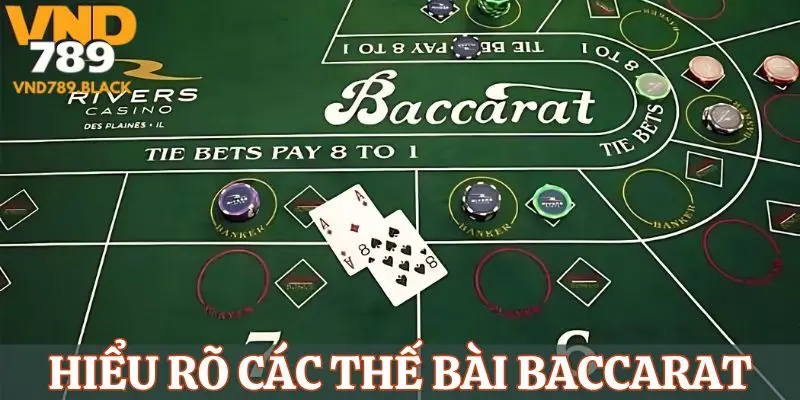 Các thế bài trong game Baccarat được hiểu như thế nào?